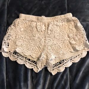 lace shorts